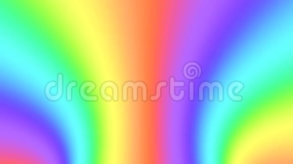光谱迷幻的光学错觉抽象彩虹催眠背景视频的预览图