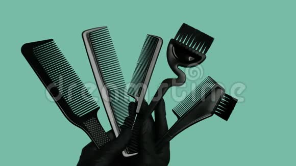 剪刀和其他理发师配件组成视频的预览图