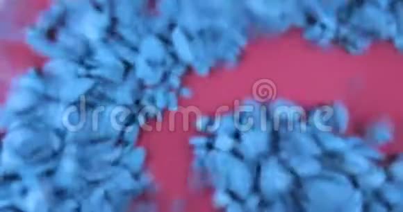水下蓝色装饰石视频的预览图
