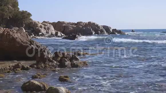 加泰罗尼亚的美丽海景视频的预览图