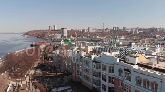 CheboksaryChuvashia俄罗斯2018年9月城市全景莫斯科市区住宅视频的预览图
