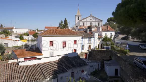 葡萄牙Alentejo城堡内的VilaVicosa建筑视频的预览图