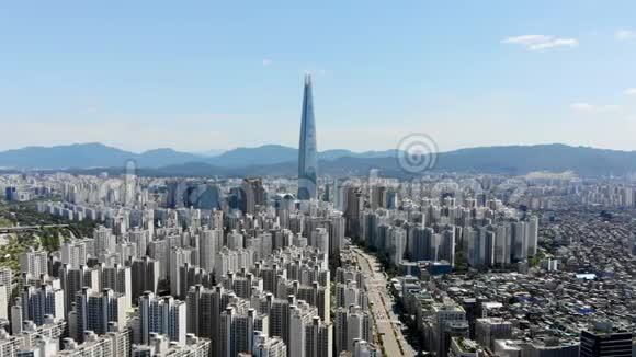 韩国卢特塔的首尔航空景观视频的预览图