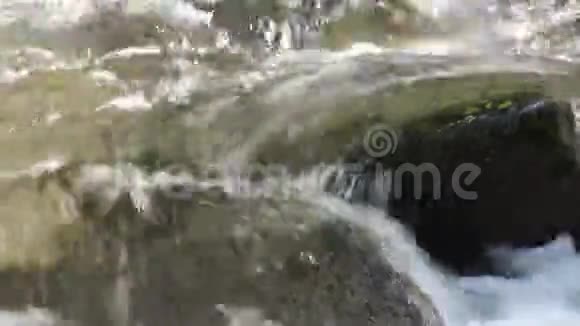 皮特里希河上的河流起初卢达马拉是一个来自河流的水的短片视频的预览图