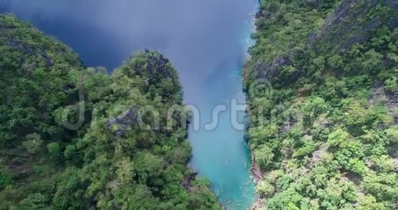 克伦湖非常受欢迎的地方在Coron巴拉望菲律宾景观视频的预览图