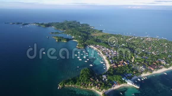 菲律宾宿务马拉帕斯卡岛海滨苏鲁海船和美丽的海景视频的预览图