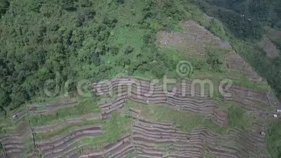 菲律宾Banaue的RiceTerraces观光场所水稻土地的性质及景观视频的预览图