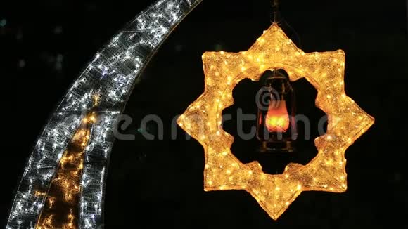 斋月和开斋节在阿布扎比庆祝斋月和开斋节视频的预览图