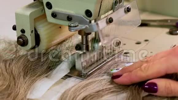 假发制造工艺天然头发扩展视频的预览图