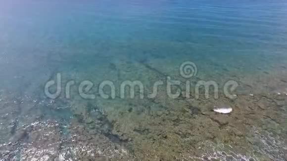 毛里求斯岛和印度洋海浪靠近阿尔比恩海滩视频的预览图