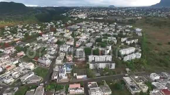 毛里求斯岛和小城市景观背景视频的预览图