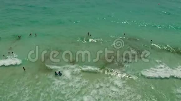美国巴拿马城海滩的鸟瞰图视频的预览图