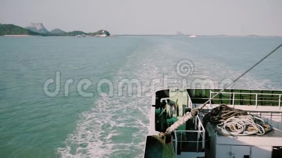 港口船舶的视图在泰国港的船舶视频的预览图