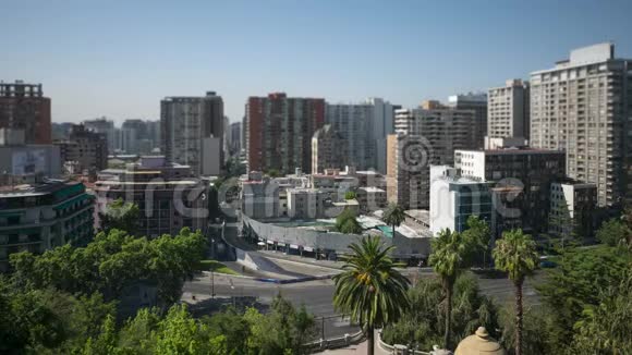 智利圣地亚哥城市广场时间流逝视频的预览图