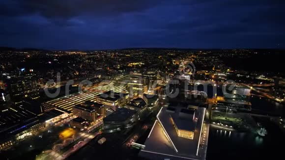 挪威奥斯陆2018年6月夜间15毫米宽角4K激励2探针视频的预览图