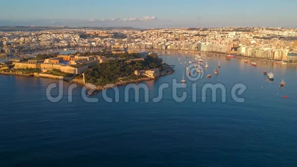 美丽的马耳他空中风光视频的预览图