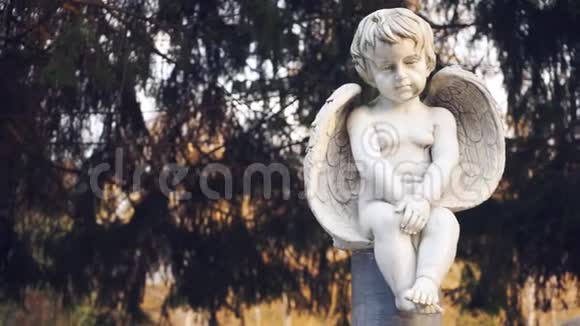 宝贝天使带着悲伤的表情视频的预览图
