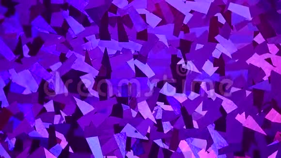 抽象晶体背景紫色闪光纹理的微光有光泽的背景旋转视频的预览图