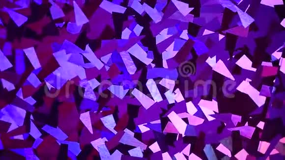 抽象晶体背景紫色闪光纹理的微光有光泽的背景旋转视频的预览图