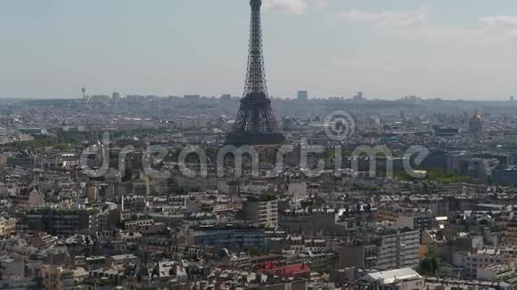法国巴黎埃菲尔铁塔2018年8月晴天90毫米变焦4K灵感2探针视频的预览图