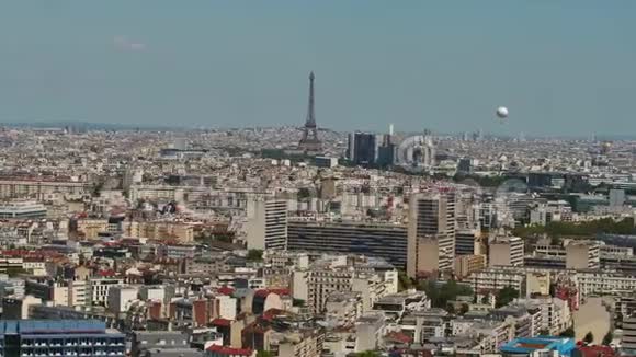 法国巴黎埃菲尔铁塔2018年8月晴天90毫米变焦4K灵感2探针视频的预览图