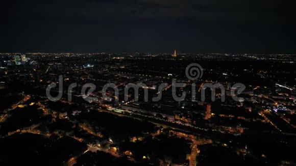 法国巴黎金融区2018年8月夜间30毫米4K激励2探针视频的预览图