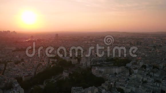 法国巴黎圣心馆2018年8月日落30毫米4K灵感2号视频的预览图