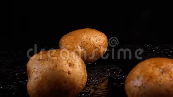 有机马铃薯到美味的芯片动画视频的预览图