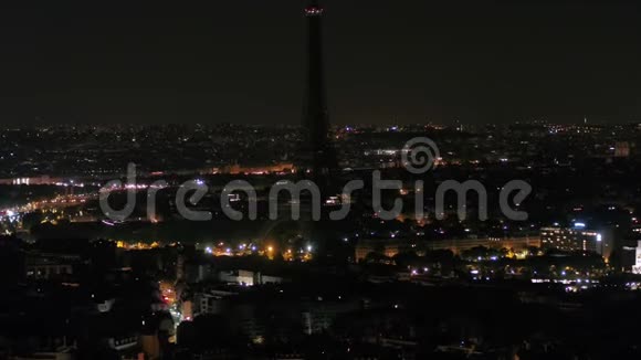 法国巴黎埃菲尔铁塔2018年8月夜间90毫米4K灵感2探针视频的预览图