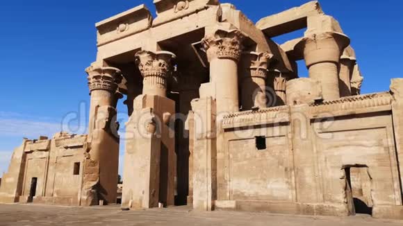古塞贝克神庙的遗址在埃及的KomOmbo视频的预览图