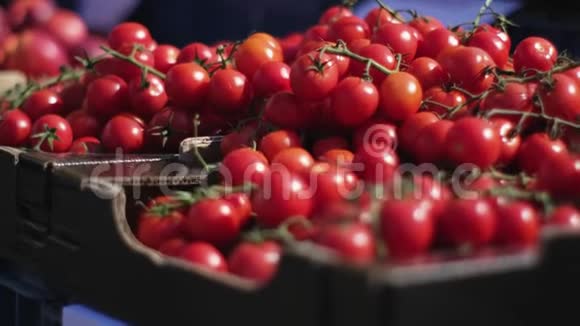 蔬菜水果店的樱桃番茄视频的预览图