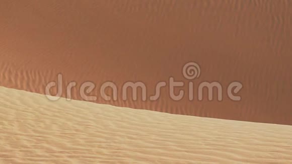 沙漠中的沙丘特写纹理视频的预览图
