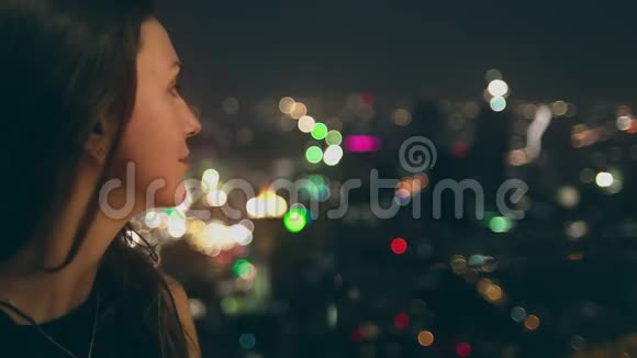亚洲大都会城市景观夜景视频的预览图
