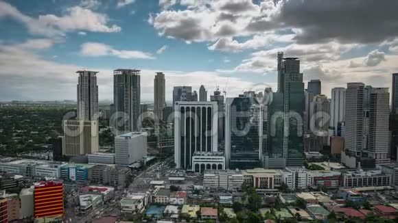 马尼拉城市摩天大楼一天过去了视频的预览图