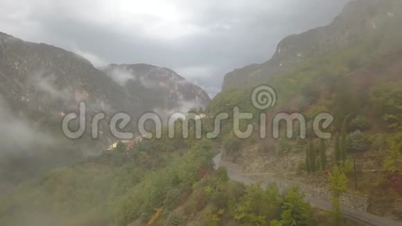 高山低云低雾土耳其山脉4k视频的预览图