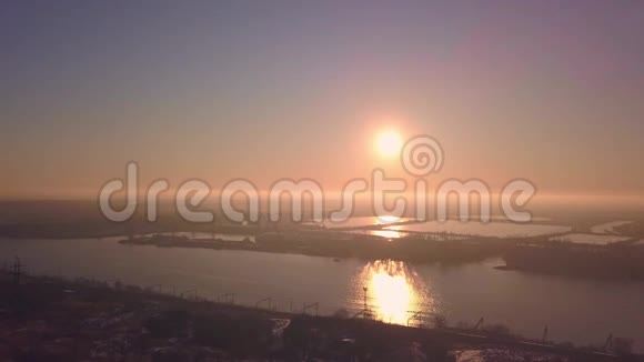 罗斯托夫纳多努河上的黎明视频的预览图