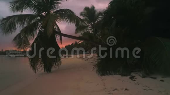 多米尼加共和国蓬塔卡纳海滩度假胜地的鸟瞰图加勒比海外岛视频的预览图