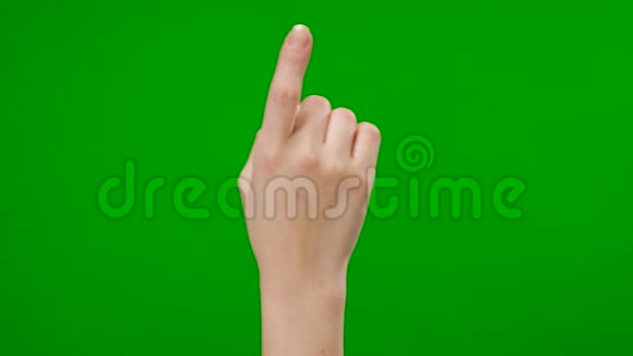 触摸色度键绿色背景如使用智能手机平板电脑或触摸屏视频的预览图