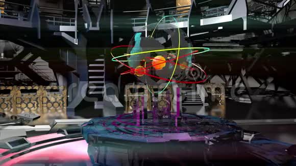 未来派空间站里面3D绘制视频的预览图