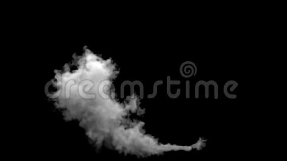 黑背景下的白烟污染视频的预览图