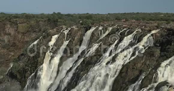 纳米比亚北部的Ruacana瀑布非洲荒野视频的预览图