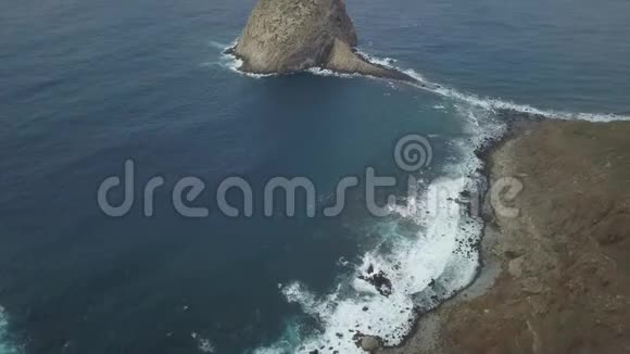 地中海土耳其4k大规模岩石的华丽空中镜头视频的预览图