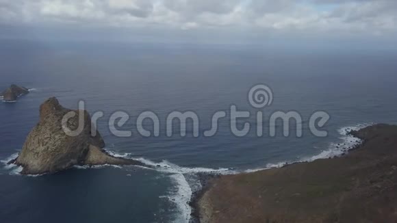 地中海土耳其海岸全景岩石4k视频的预览图