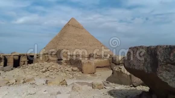 古埃及吉萨的切弗伦金字塔时间视频的预览图