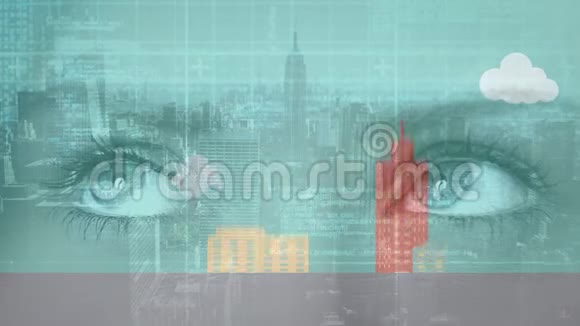 城市的眼睛和动画视频的预览图