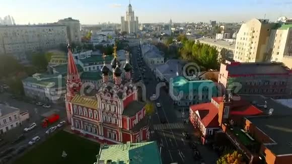 飞越俄罗斯莫斯科塔甘斯卡亚广场视频的预览图