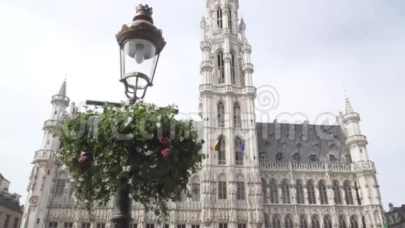 布鲁塞尔大广场布鲁塞尔市政厅视频的预览图