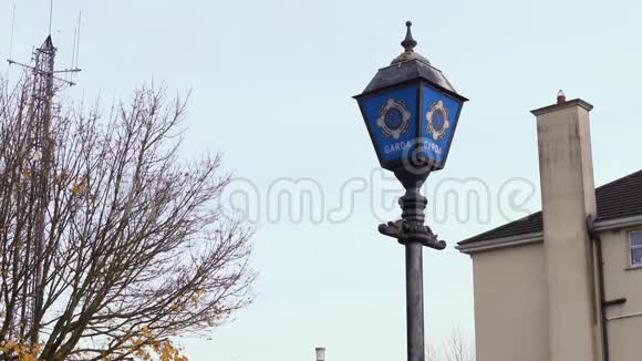 加德纳的徽章挂在高高的柱子上视频的预览图