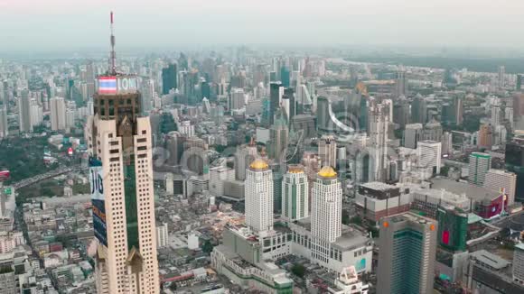 泰国曼谷拜约克塔的鸟瞰图视频的预览图