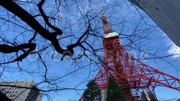 日本东京塔景观视频的预览图